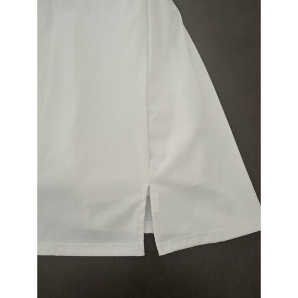 Women Golf Dress Square Neck Workout Tennis Dress Sleeveless Side Slit white L - Picture 10 of 16